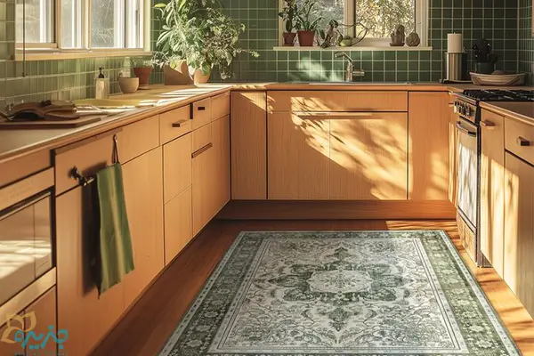 kitchen-rug-brown-cabinets