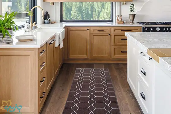 kitchen-rug-white-brown-cabinets